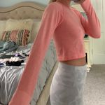 Long Sleeve Work Out Top Pink Size M Photo 2