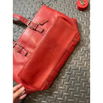 Coach Vintage  HAMPTON TOTE F10195 Red‎ LEATHER Classic Womens Y2K BAG PURSE Photo 2