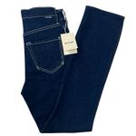 Mother Jeans The Double Dazzler Ooh La la Dark Wash Denim Slim Straight Size 23 Blue Photo 6