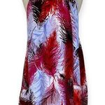 Backless halter swing mini dress, Froufrou One Size red white blue black print Photo 0