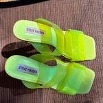 Steve Madden  Neon Green Transparent Wedges Platforms size 7.5 Photo 1