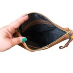 Steve Madden  Brown Vegan Leather Oversized Hobo Shoulder Bag & Wristlet Pouch Photo 9