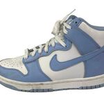 Nike  Dunk High Womens White Aluminum Leather Lace Up Athletic Sneakers Shoes 7 Photo 0