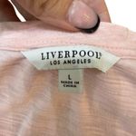 Liverpool Womens  Pink Gathered Peasant Short‎ Sleeve T-Shirt Large Photo 2