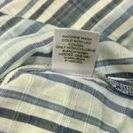 Westport  Blue Striped Shirt Lightweight Bell Sleeve Button Up Blouse Top Size 1X Photo 5