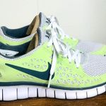 Nike  Free Runs Neon Green / Grey Running Shoes Training Sneakers Women's 6 Photo 0