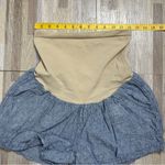 Motherhood Maternity Cotton Blue Shorts with Tummy Panel, Size Large Photo 5