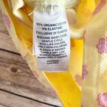 BP  Crop Top Women’s Size XXS Ruched Organic Cotton Yellow Floral Bud NWT Photo 6