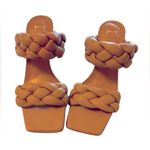 Marc Fisher Women Hammy Heeled Slide Sandals Size 61/2 Beige Photo 0