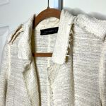 ZARA  Cream Tweed Long Cardigan small Photo 3