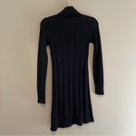 Milly New York Black Cable Knit Turtleneck Sweater Silk Cashmere Cotton Blend Size undefined Photo 6