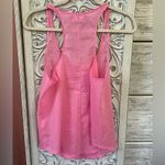 Hollister Barbie pink racerback tank with lace detail in the front. Size large Photo 1