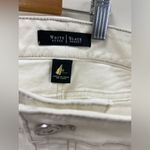 White House | Black Market White House, black market, white denim, rhinestones embellished skirt size 10 Photo 4