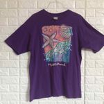 Vintage Wellington Apparel myrtle beach single stitch‎ T Shirt Women’s Size XL Purple Photo 1