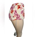 MINKPINK High Waist Floral Shorts - Pink and White Photo 1