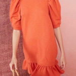 Ulla Johnson  Landry Puff‎ Sleeve Sweatshirt Dress in Chili Size M Photo 0