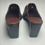 Western Mules Women's Size 8 MIA Brown Leather Leaf Cut Out Slip On Heel Photo 7