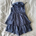 Cider  blue ruffle romper dress Photo 2