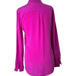 Sézane Sezane Women's gorgeous magenta Button-Up long sleeve silk Blouse size 32 Photo 1