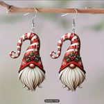Festive Gnome Acrylic Earrings Photo 1