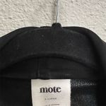 Mote Women's XL Black Faux Leather Moto Jacket Full Zip Lightweight Photo 5