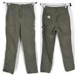 Lee Vintage Womens Straight Leg Workwear Cargo Pants Army Olive Green Size 2 Y2K Photo 1