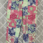 Lilly Pulitzer Vintage  Capri Pants Womens 2 Stretch Turtle Bunny Frog Resortwear Photo 0