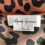 Lovers + Friends  Black and Brown Tina Mini Dress in Cheetah Sz M Photo 4