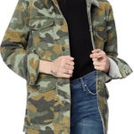 Mother Loose Camo Cotton Linen Blend Jacket‎ EUC Size XS Photo 0
