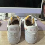  Women's White Blazers Pink Nike Logo Sneakers Photo 4