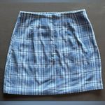 Brandy Melville  Flannel Plaid Pencil Mini Skirt Back Zipper Women’s One Size EUC Photo 2