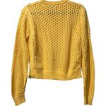 Varley Hains Pineapple Knit Crewneck Sweater in Sunlight Yellow Size Small Photo 5