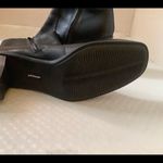 Croft & Barrow women’s Alayna black leather block heel zip booties size 10 Photo 5