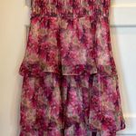 Lucy Paris NWT  Midi Floral Dress Pink Purple Small Photo 0