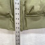 New House Of Harlow 1960 Olive Green Satin Bomber Jacket Ruched Glam Retro Sz S Photo 6