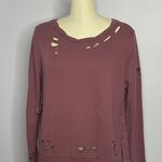 Romeo + Juliet Couture Distressed Sweatshirt M Photo 0