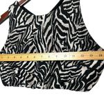 Emily Hsu Zebra Print Crop Top Women’s Small Crisscross Back Activewear Yoga Photo 6