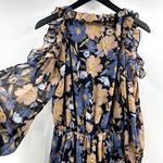 Dress Forum  Multi Colored Floral Ruffle Cold Shoulder Romper Size Small Photo 6