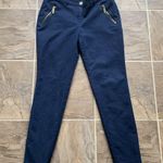 Michael Kors MICHAEL Navy Straight Leg Pants Photo 1