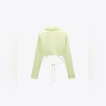 ZARA Satin Effect Crop Shirt (Size M) Photo 2