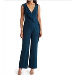 Connected Apparel Asymmetric Ruffle Sleeveless Jumpsuit Photo 1