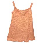 Free People  White Peach Combo Mini Dress Off Shoulder Eyelet XL Photo 4