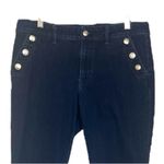 White House | Black Market Skinny Flare Jeans Mid Rise Dark Wash Women’s Size 10 Photo 2