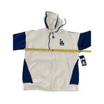 Starter Los Angeles Dodgers  Women's Scrimmage Full-Zip Hoodie - White Photo 3