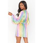 Show Me Your Mumu Wear Me Out Dress In Rainbow Stripe Sequins S Photo 11