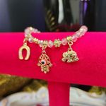 Anthropologie New Crystal Bead Charm Bracelet (Unbranded) Photo 1