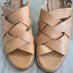 Madewell The Cindy Sandal 8.5 Stacked Heel Brown Leather Women's Chunky Boho Photo 4