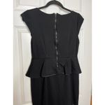 Alice + Olivia Alice +‎ Olivia Victoria Black Peplum Mini Dress Size XS Cap Sleeves Photo 3