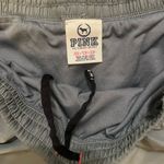 PINK - Victoria's Secret Victoria’s Secret PINK Grey & Pink Glitter Panel Athletic Shorts Photo 2