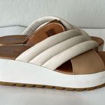 Sorel Cameron Flatform Platform Puff Strap Criss Cross Sandals Mules Size 9.5 Photo 3